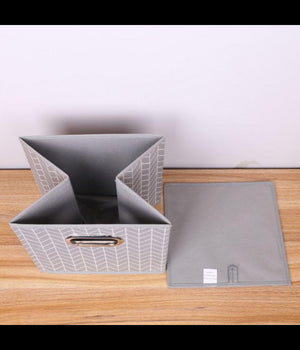 Box Scatola Salvaspazio Armadio Contenitore Porta Oggetti Organizer 25x25x25 Cm         