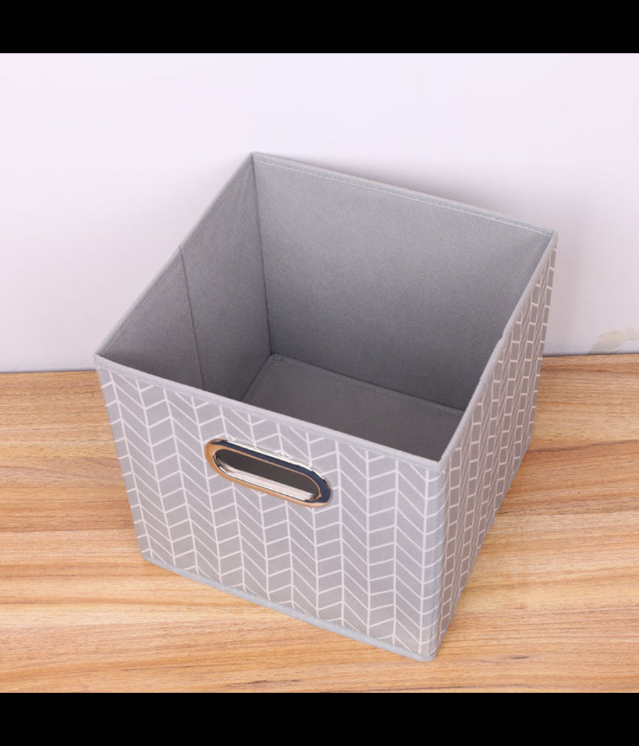 Box Scatola Salvaspazio Armadio Contenitore Porta Oggetti Organizer 25x25x25 Cm         