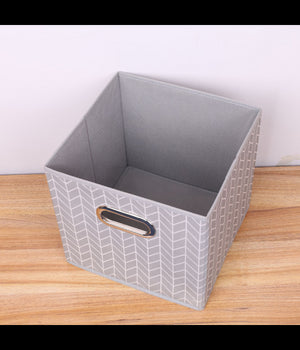 Box Scatola Salvaspazio Armadio Contenitore Porta Oggetti Organizer 25x25x25 Cm         