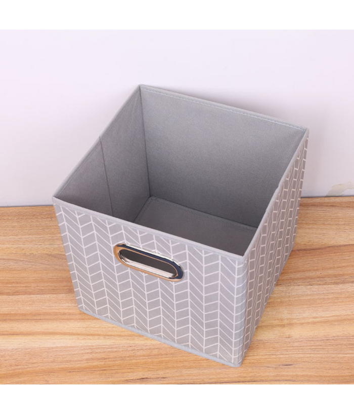 Box Scatola Salvaspazio Armadio Contenitore Porta Oggetti Organizer 25x25x25 Cm         