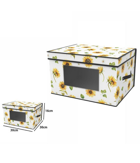 Box Scatola Salvaspazio Armadio Contenitore Porta Oggetti Organizer 30x30x16         