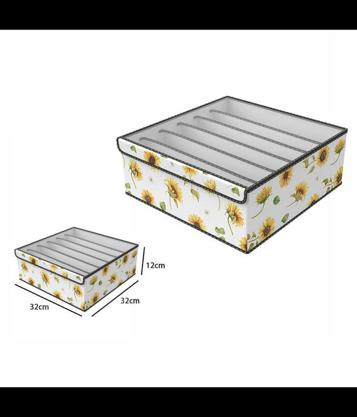 Box Scatola Salvaspazio Armadio Contenitore Porta Oggetti Organizer 32x32x12 Cm         