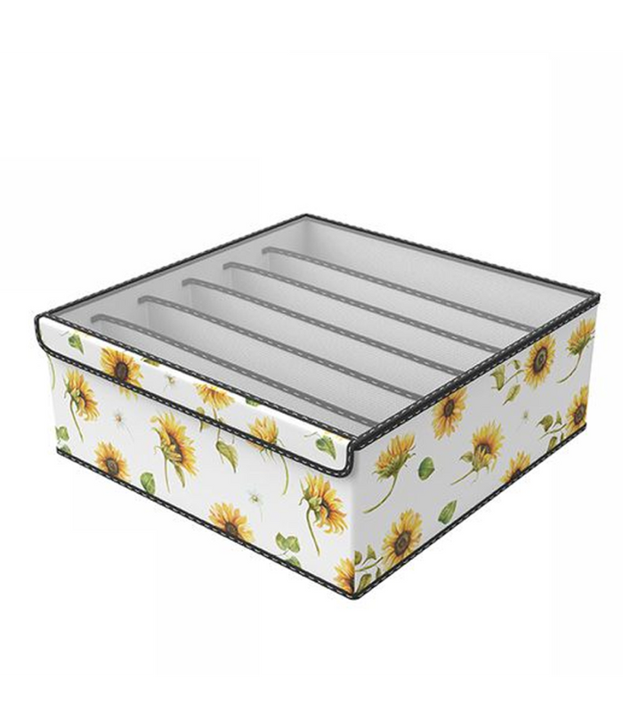 Box Scatola Salvaspazio Armadio Contenitore Porta Oggetti Organizer 32x32x12 Cm         