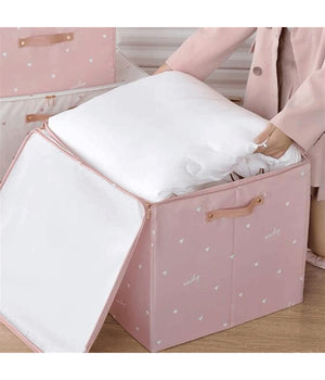 Box Scatola Salvaspazio Armadio Contenitore Porta Oggetti Organizer 35x30x20 Cm         