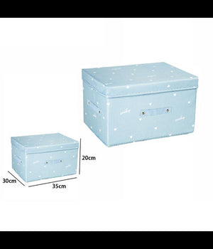 Box Scatola Salvaspazio Armadio Contenitore Porta Oggetti Organizer 35x30x20 Cm         