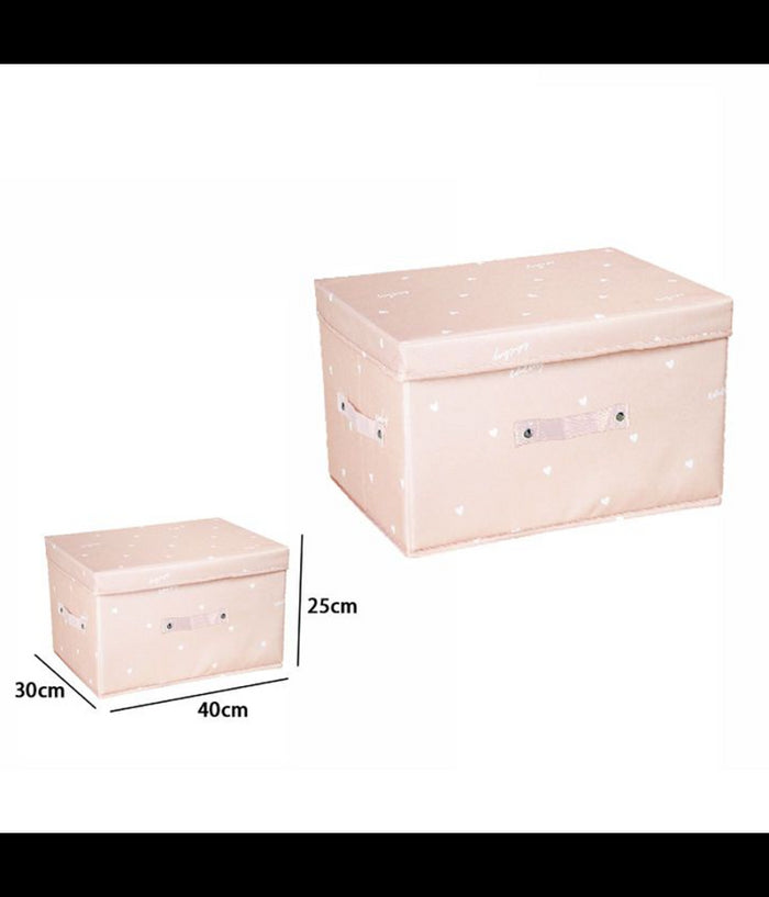 Box Scatola Salvaspazio Armadio Contenitore Porta Oggetti Organizer 40x30x25 Cm         
