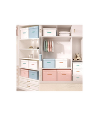 Box Scatola Salvaspazio Armadio Contenitore Porta Oggetti Organizer 40x30x25 Cm         