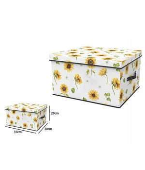 Box Scatola Salvaspazio Armadio Contenitore Porta Oggetti Organizer 35x30x20 Cm         