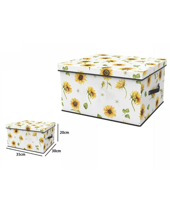 Box Scatola Salvaspazio Armadio Contenitore Porta Oggetti Organizer 35x30x20 Cm         