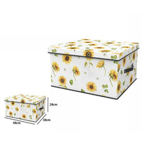 Box Scatola Salvaspazio Armadio Contenitore Porta Oggetti Organizer 48x38x28 Cm         