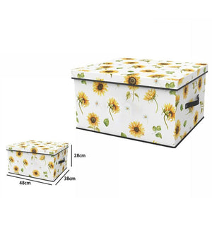 Box Scatola Salvaspazio Armadio Contenitore Porta Oggetti Organizer 48x38x28 Cm         