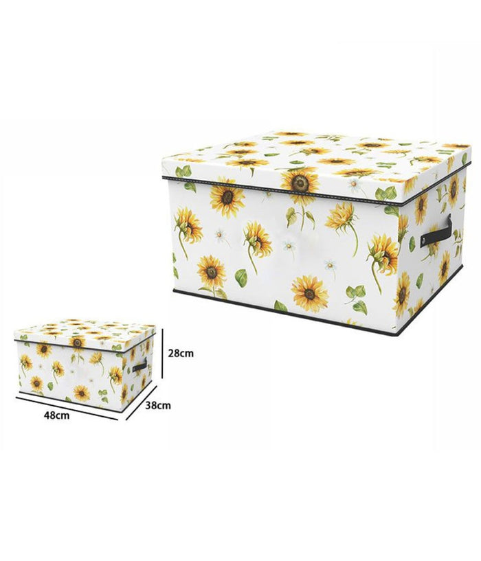 Box Scatola Salvaspazio Armadio Contenitore Porta Oggetti Organizer 48x38x28 Cm         