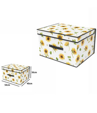 Box Scatola Salvaspazio Armadio Contenitore Porta Oggetti Organizer 50x40x30 Cm         