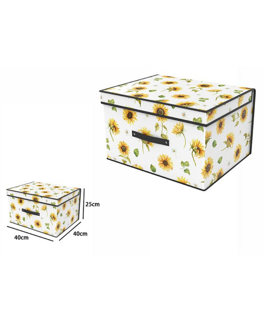 Box Scatola Salvaspazio Armadio Contenitore Porta Oggetti Organizer 50x40x30 Cm         