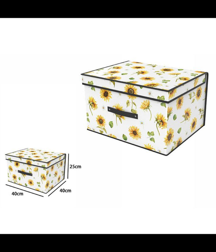 Box Scatola Salvaspazio Armadio Contenitore Porta Oggetti Organizer 50x40x30 Cm         