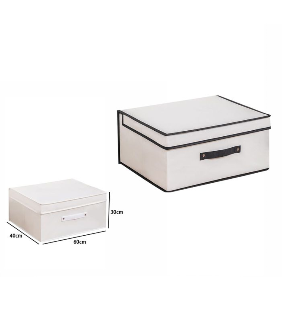 Box Scatola Salvaspazio Armadio Contenitore Porta Oggetti Organizer 60x40x30 Cm         