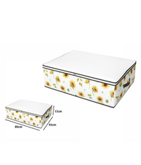 Box Scatola Salvaspazio Armadio Contenitore Porta Oggetti Organizer 80x45x15 Cm         