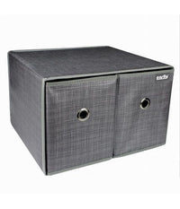 Box Scatola Salvaspazio Contenitore 2 Cassetti Organizer 39 X 34 X 26 Cm 69727         