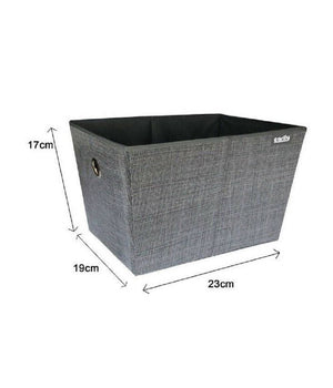 Box Scatola Salvaspazio Portatutto Contenitore Armadi Organizer 19x23x17cm 69724         