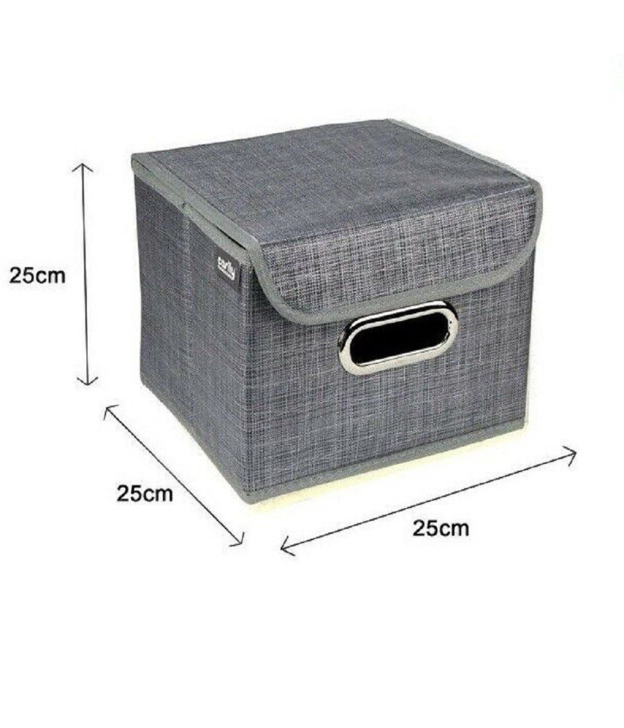 Box Scatola Salvaspazio Portatutto Contenitore Organizer 25 X 25 X 25 Cm 69691         
