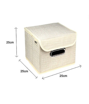Box Scatola Salvaspazio Portatutto Contenitore Organizer 25 X 25 X 25 Cm 69691         