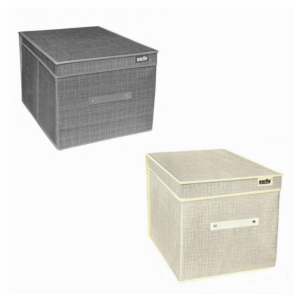 Trade Shop - Box Scatola Salvaspazio Portatutto Contenitore Organizer 25 X 40 X 30 Cm 69694 -