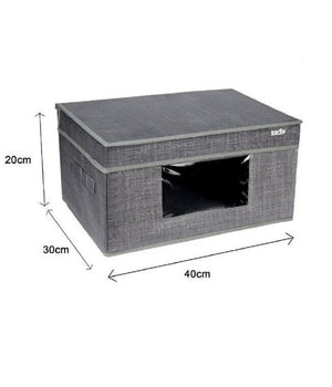 Box Scatola Salvaspazio Portatutto Contenitore Organizer 40 X 30 X 20 Cm 69699         