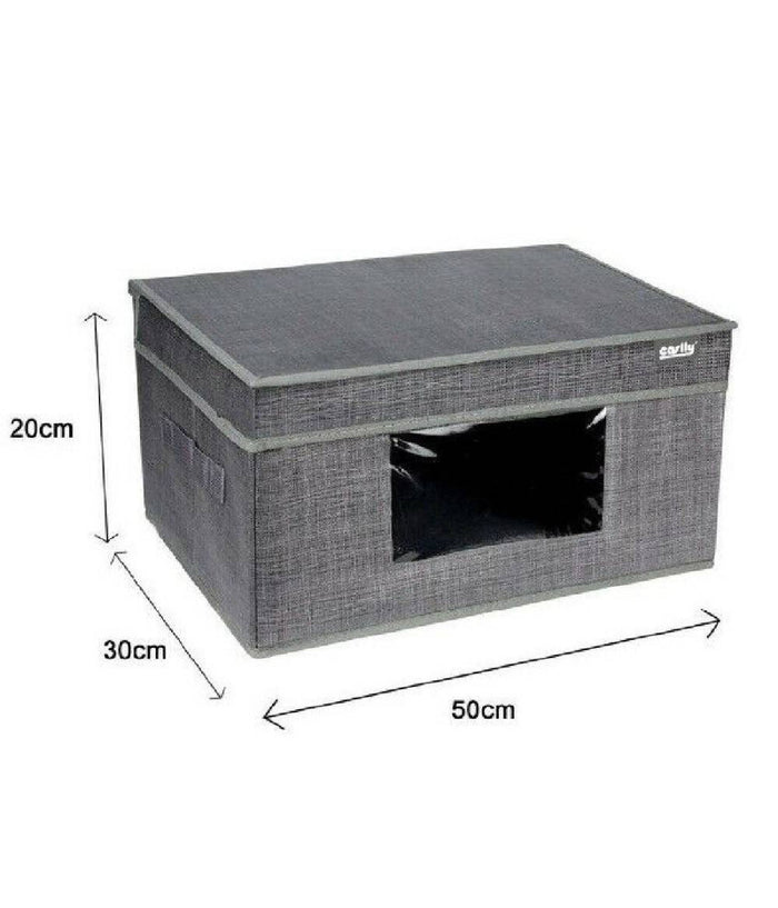 Box Scatola Salvaspazio Portatutto Contenitore Organizer 50x30x20cm 69700         
