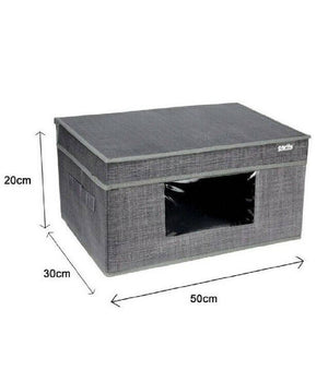 Box Scatola Salvaspazio Portatutto Contenitore Organizer 50x30x20cm 69700         