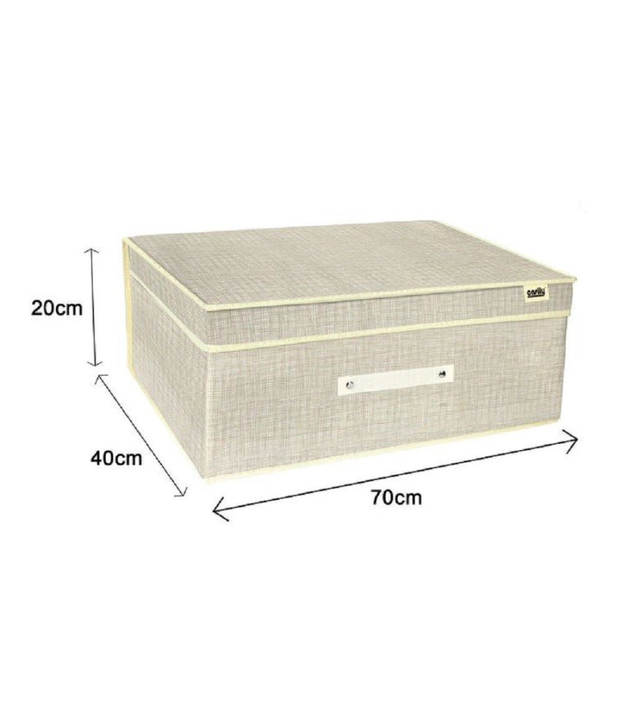 Box Scatola Salvaspazio Portatutto Contenitore Organizer 70 X 40 X 20 Cm 69697         