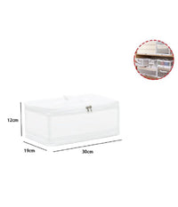 Box Scatola Salvaspazio Portatutto Contenitore Organizer Armadi 30x19x12cm 59971         