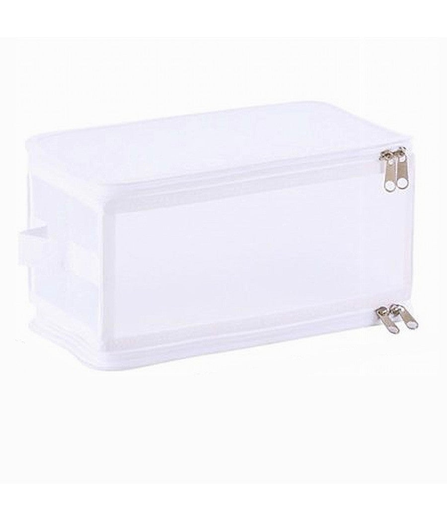 Box Scatola Salvaspazio Portatutto Contenitore Organizer Armadi 30x28x15cm 59972         