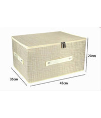 Box Scatola Salvaspazio Portatutto Contenitore Organizer Cerniera 79416 45x35x20cm         
