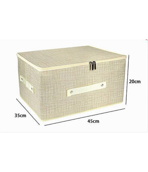 Box Scatola Salvaspazio Portatutto Contenitore Organizer Cerniera 79416 45x35x20cm         