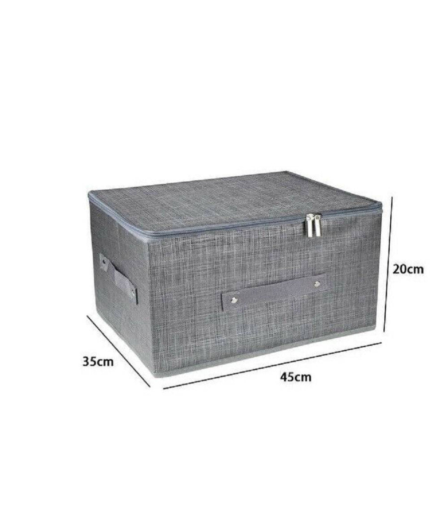 Box Scatola Salvaspazio Portatutto Contenitore Organizer Cerniera 79416 45x35x20cm         