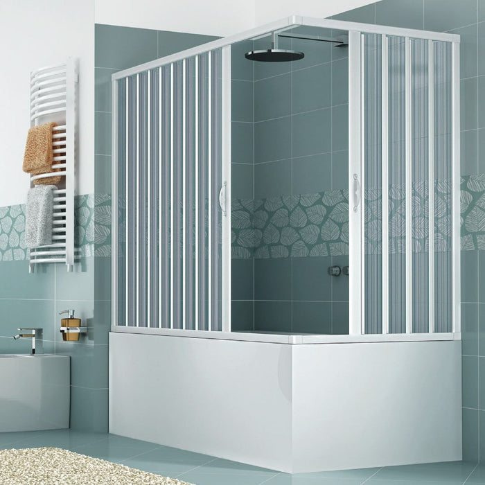 Box sopravasca Galassia 2 ante 70x140cm apertura angolare