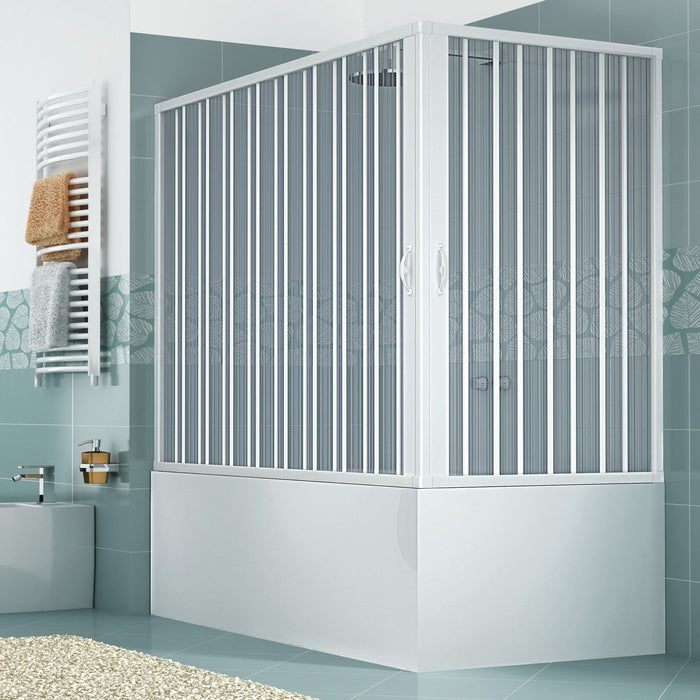 Box sopravasca Galassia 2 ante 70x140cm apertura angolare