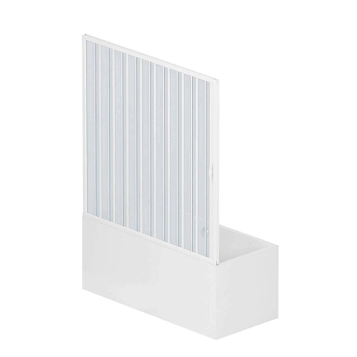 Box sopravasca Nina a parete anta unica 150cm apertura laterale - Rollplast Pinto