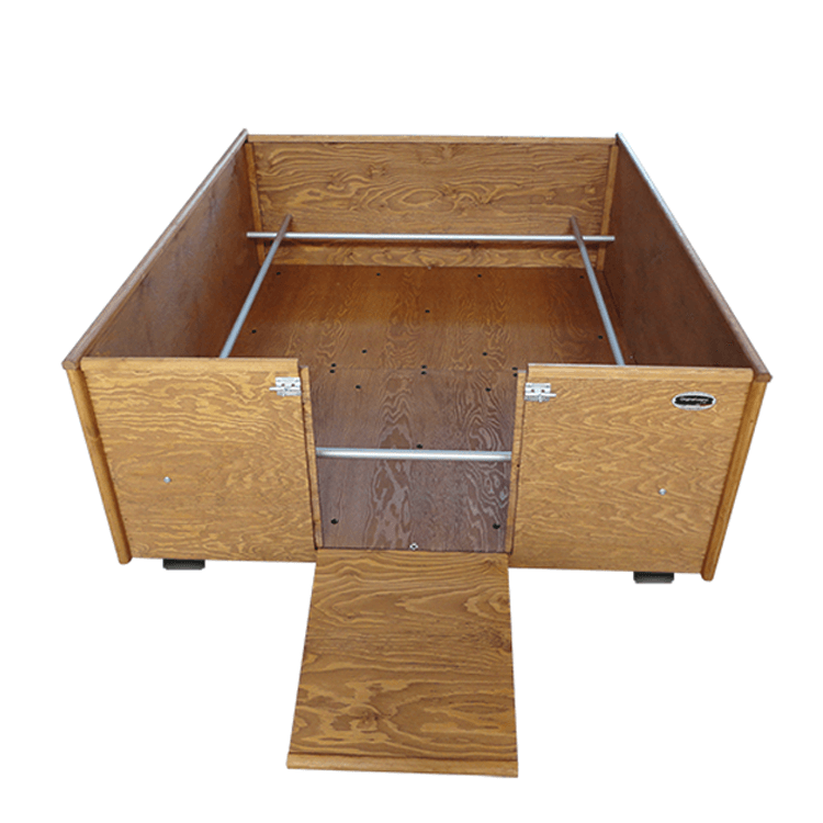 BOX PARTO IN LEGNO PER CANI MODELLO XXXL L.125  x P.150 x H.50 100% FABBRICATO IN ITALIA - ORIGINAL LEGNO ITALIA