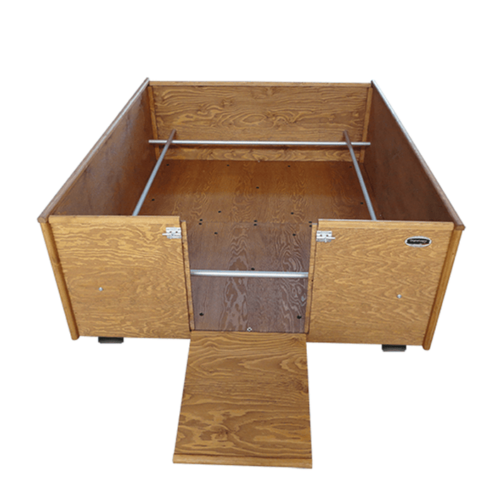 BOX PARTO IN LEGNO PER CANI MODELLO XXXL L.125  x P.150 x H.50 100% FABBRICATO IN ITALIA - ORIGINAL LEGNO ITALIA