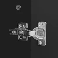 Credenza Moderna Minimalista per Cucina e Soggiorno con Maniglie Dorate e Ripiani Regolabili, 140x38x80 cm, Nero