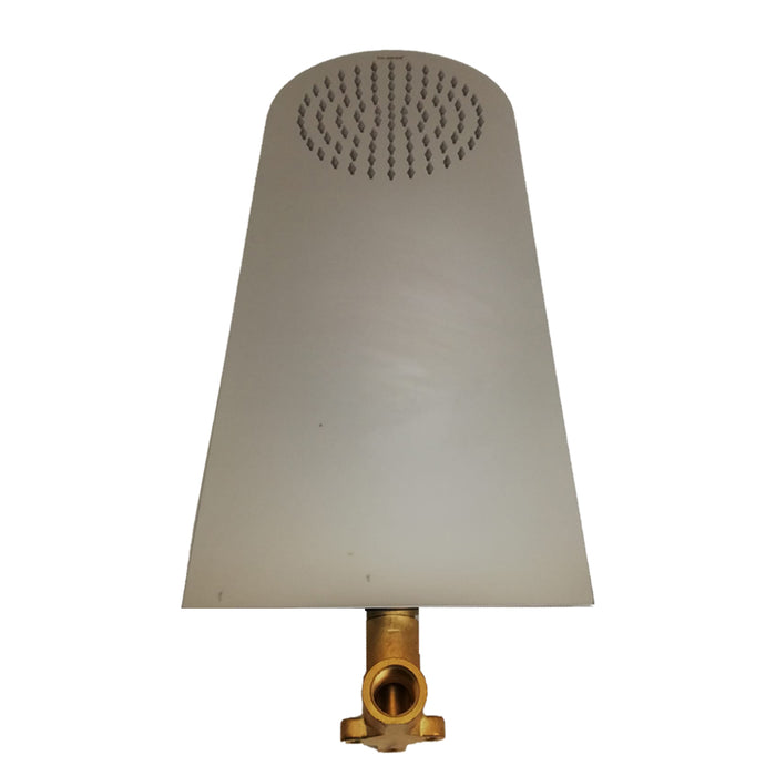 Soffione doccia a parete acciaio inox punta tonda