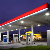 Proiettore led smd con sensore bianco 50 watt impermeabile ip65 4700 lumen