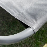 Lettino Matrimoniale 2 Posti Parasole Regolabile da Esterno e Giardino 200x175x134cm Grigio