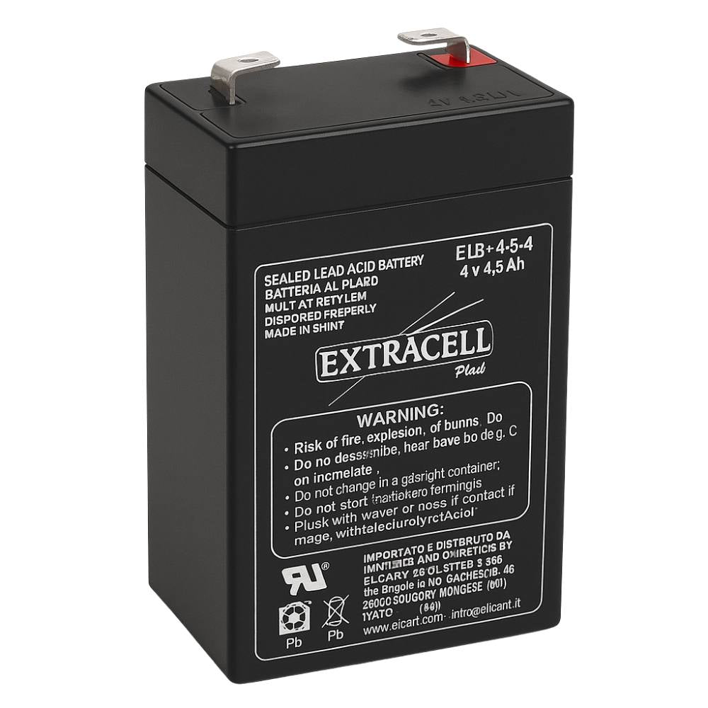 Batteria piombo 4v 4.5ah ricaricabile sigillata agm compatta
