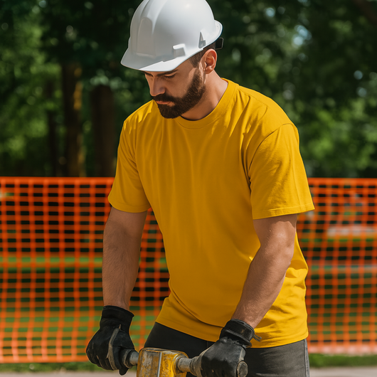 T-shirt zanzibar manica corta colore giallo 100% cotone traspirante leggera *** misura 2 extralarge - xxl, confezione 1