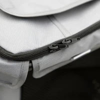 Carrello per Cani con Cuscino, 3 Tasche Laterali, Pieghevole, Carrello per Cani, 102 cm x 62 cm x 105 cm, Grigio