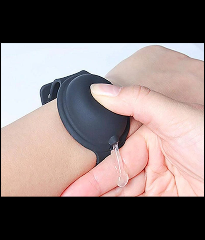 Bracciale Porta Gel Disinfettante Igienizzante Mani Unisex Ricaricabile Silicone         