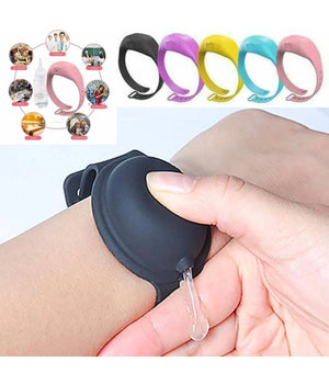 Bracciale Porta Gel Disinfettante Igienizzante Mani Unisex Ricaricabile Silicone         