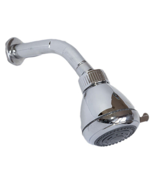 Braccio Doccia Con Soffione Doccia Tondo Effetto Pioggia Doppia Regolazione 1629         